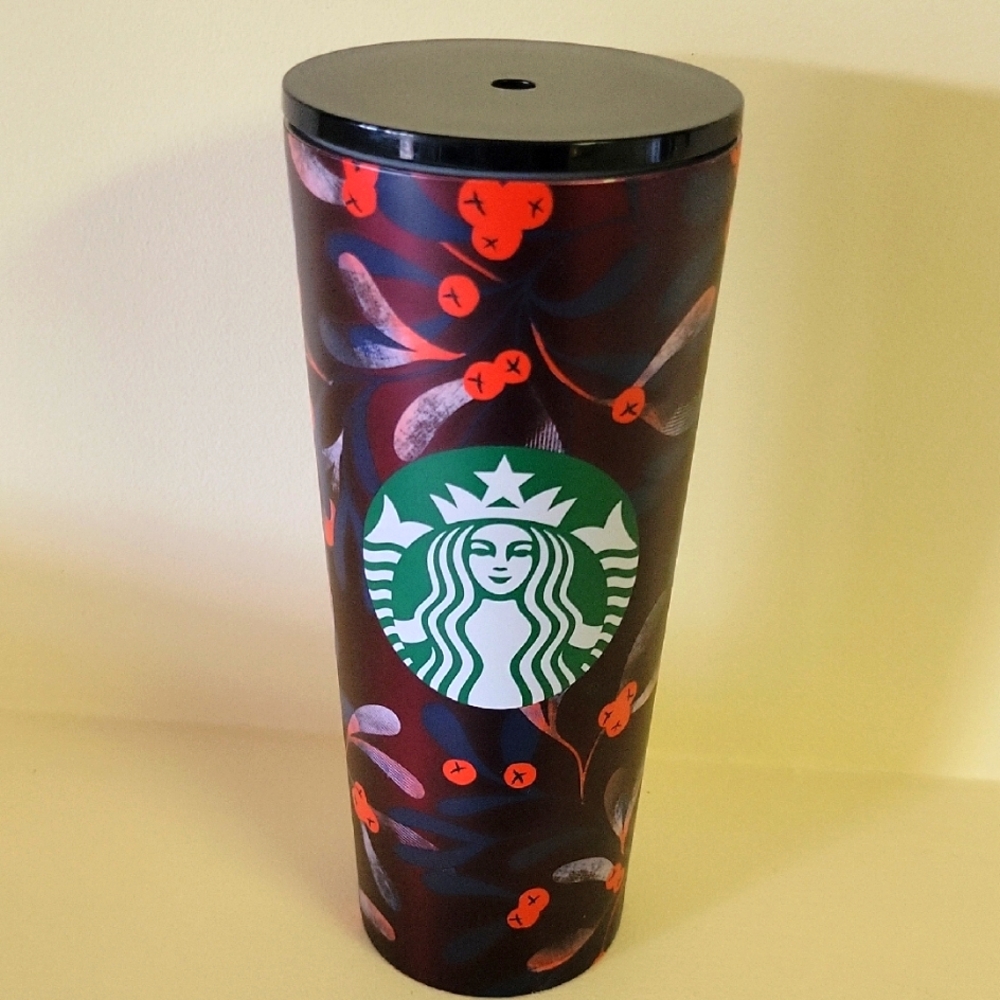 Starbucks Cranberry Floral  Tumbler